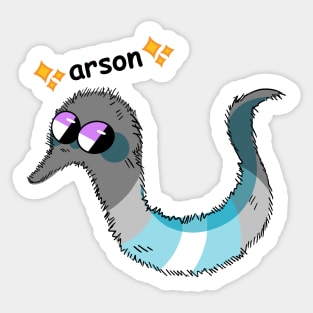 politically charged arson- Demiboy Variant T-Shirt Sticker